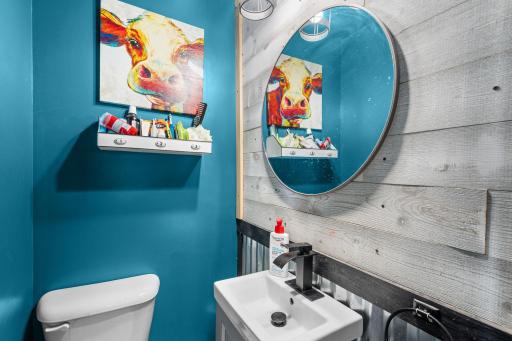 Main floor half bathroom