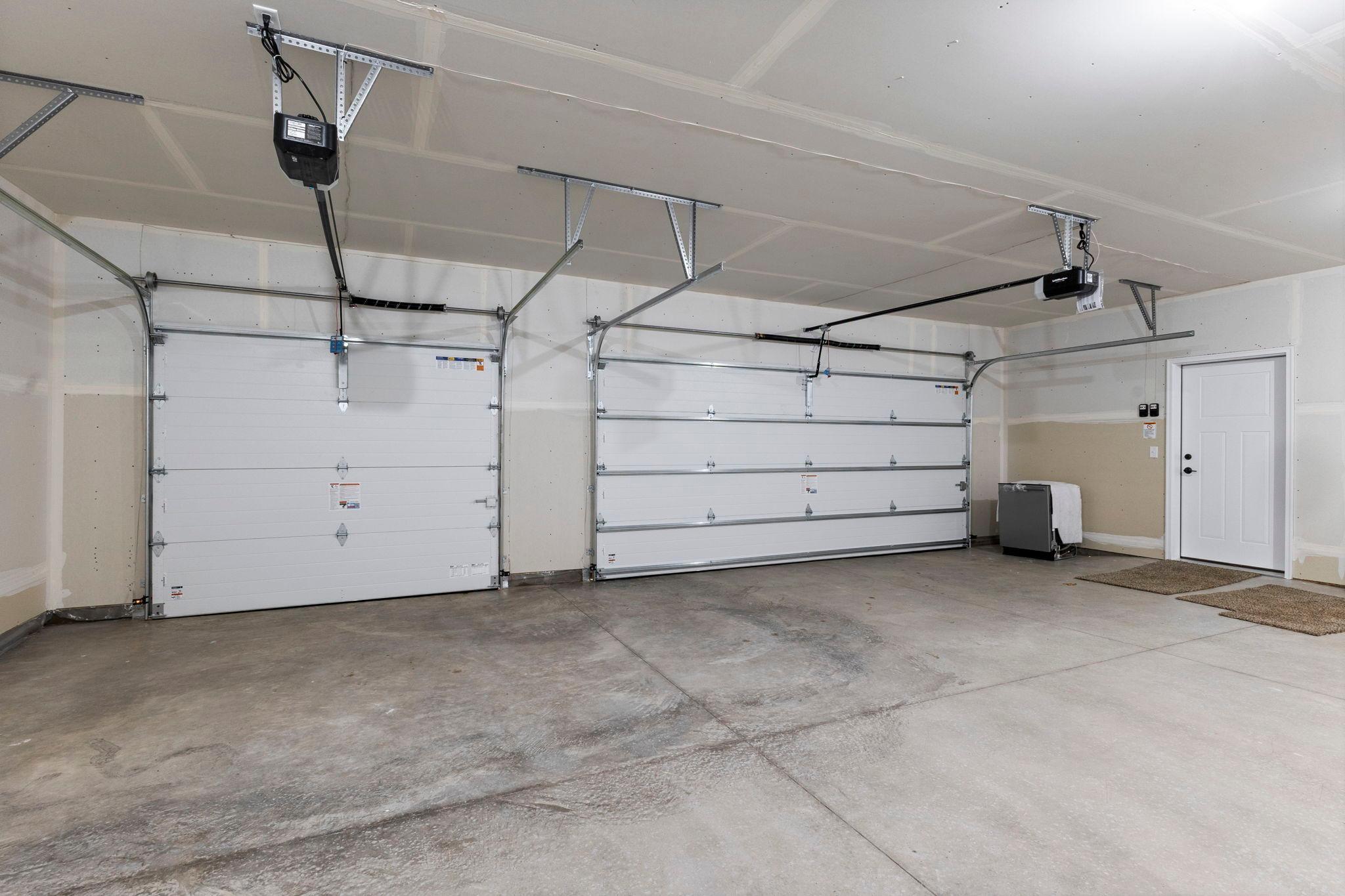 Garage is insulated