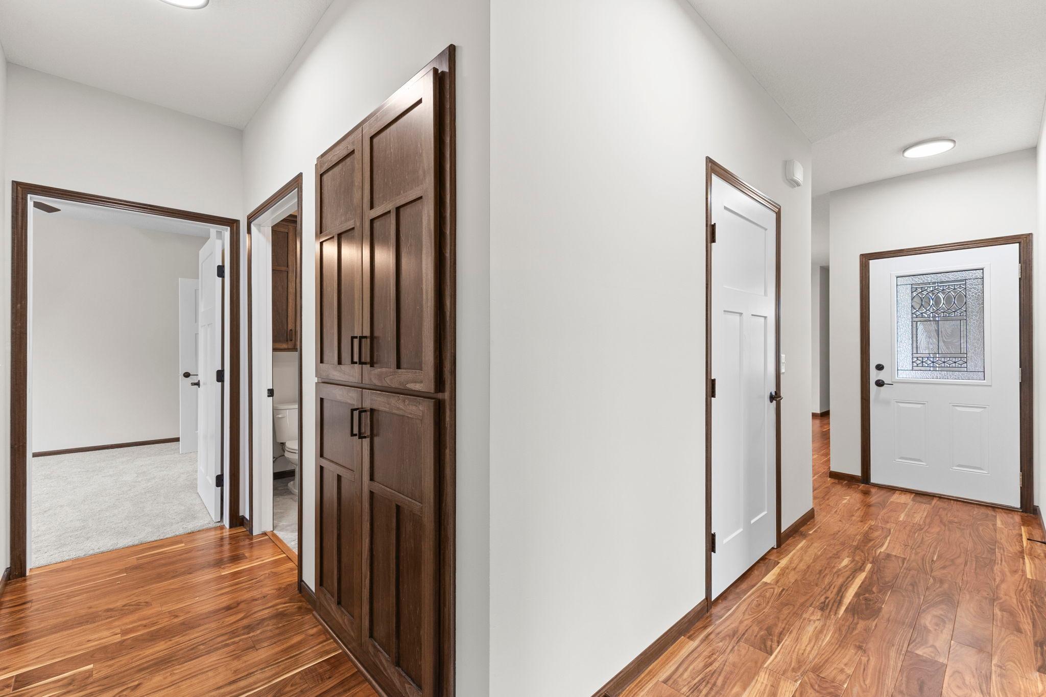 Hallway linen closet