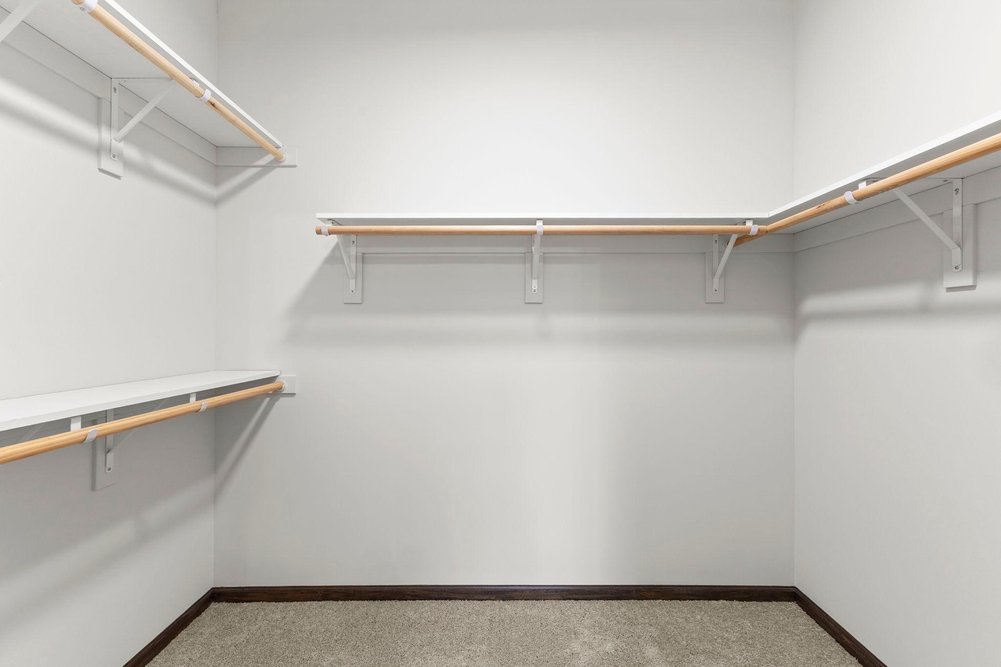 Large walk-in closet