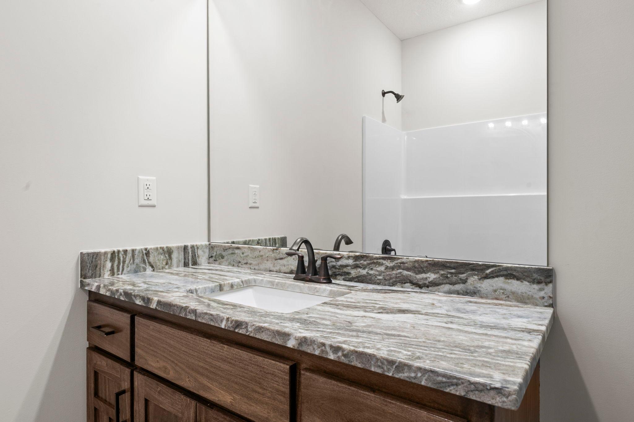 Custom cabinet w/granite countertop