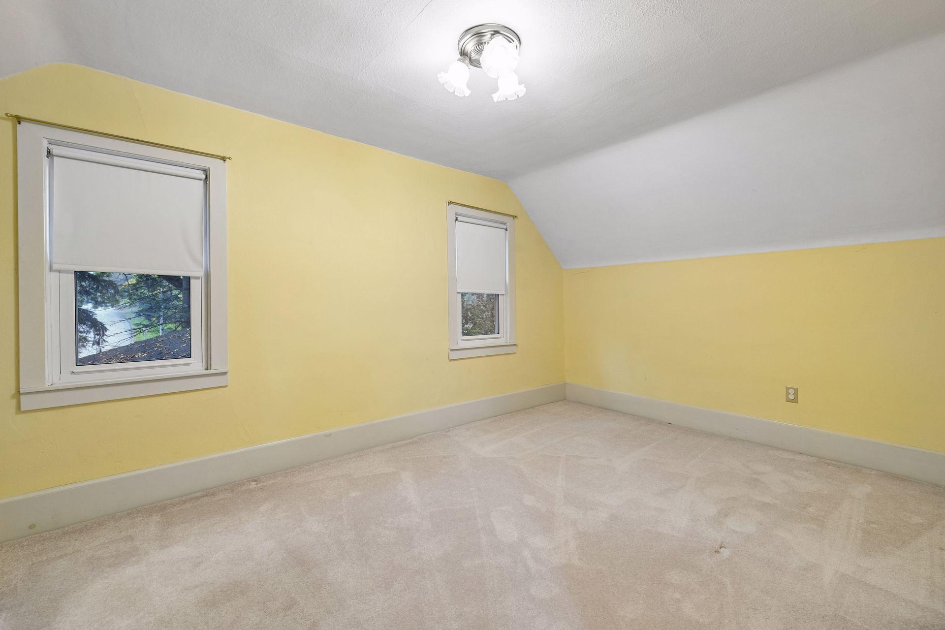 Each bedroom is bright and cheery.