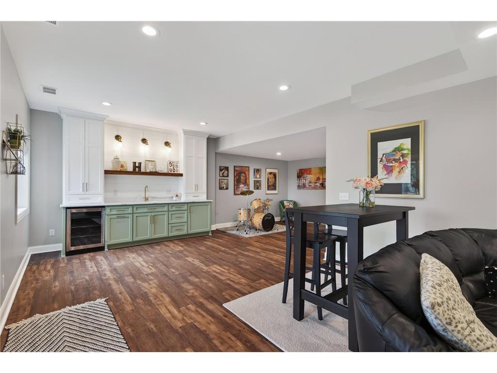 Nice flow through the basement