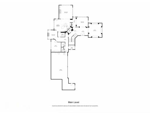 Floor plan of main level.