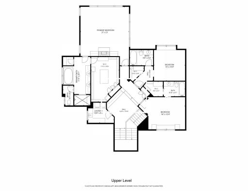 Floor plan of upper-level.