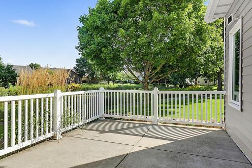 Walk Out From Sunroom to Patio