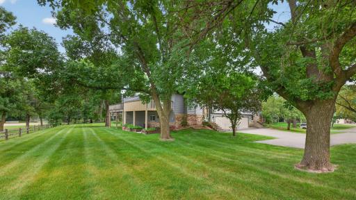 Large yard that flows right into the park!