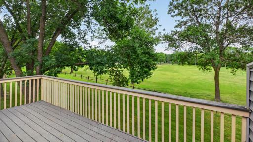 Back Deck overlooking the Park!