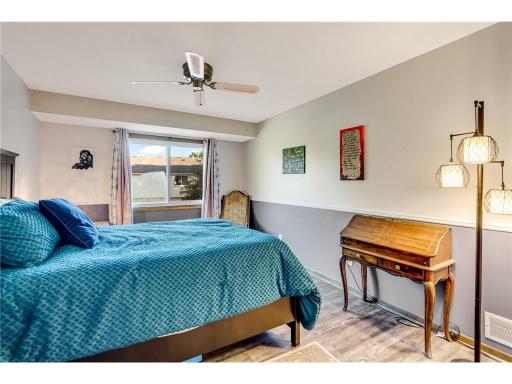 Updated flooring continues throughout the bedrooms...