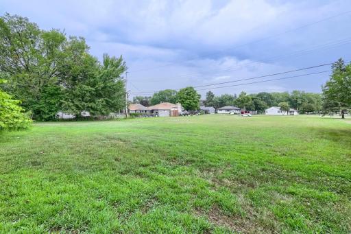 Large back yard