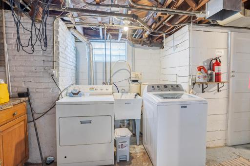 Unit 1 basement laundry