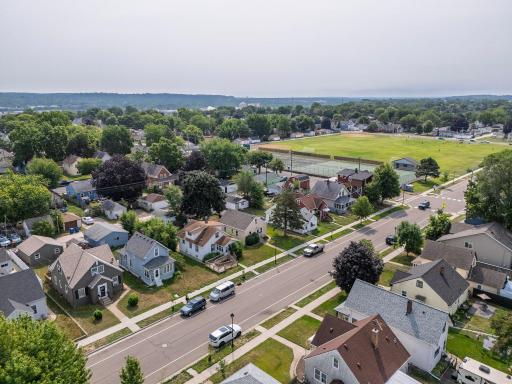 arial view of proximity to park