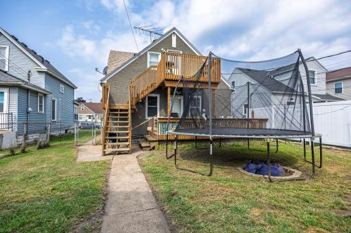fenced in backyard space