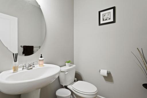 Main level half bathroom
