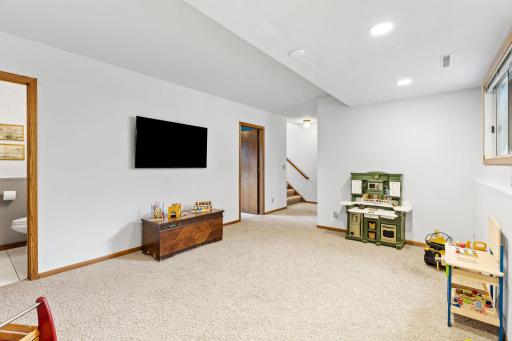 Lower level family room.