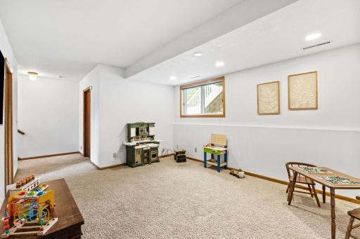 Lower level family room.