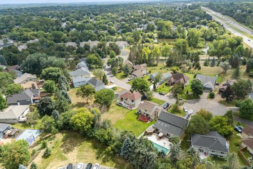 Aerial view of the neighborhood - across Seasons Parkway are trails and a park!