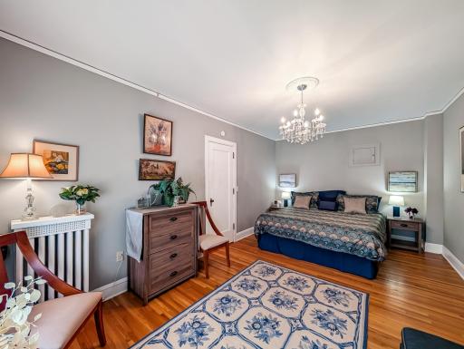 This bedroom is as big as the living room!