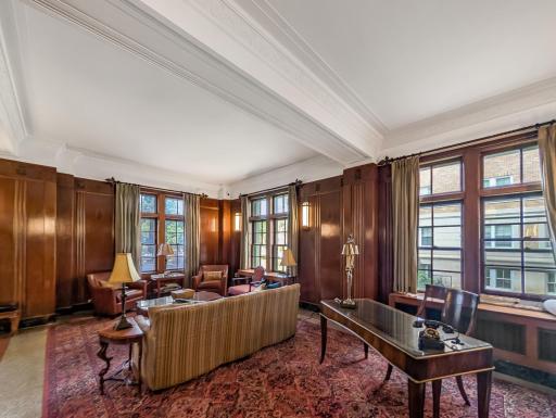 The lobby features a sitting area free for residents to use!