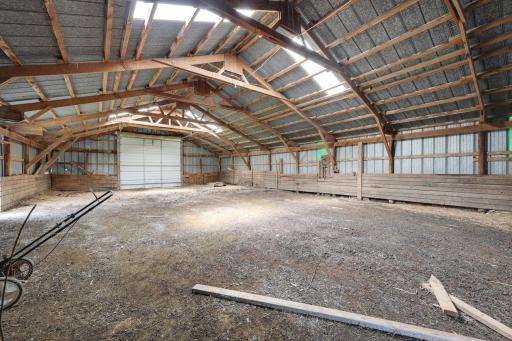 Machine shed / pole barn interior