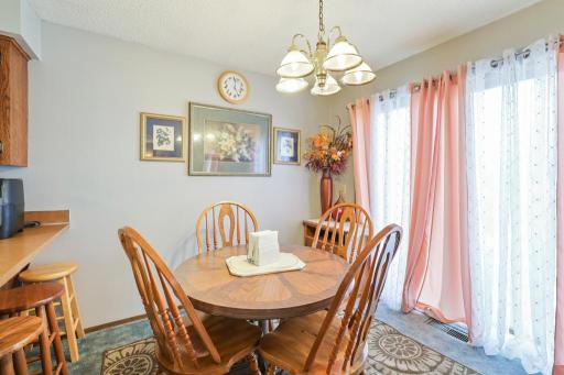 ample space for a large table for family dinners.
