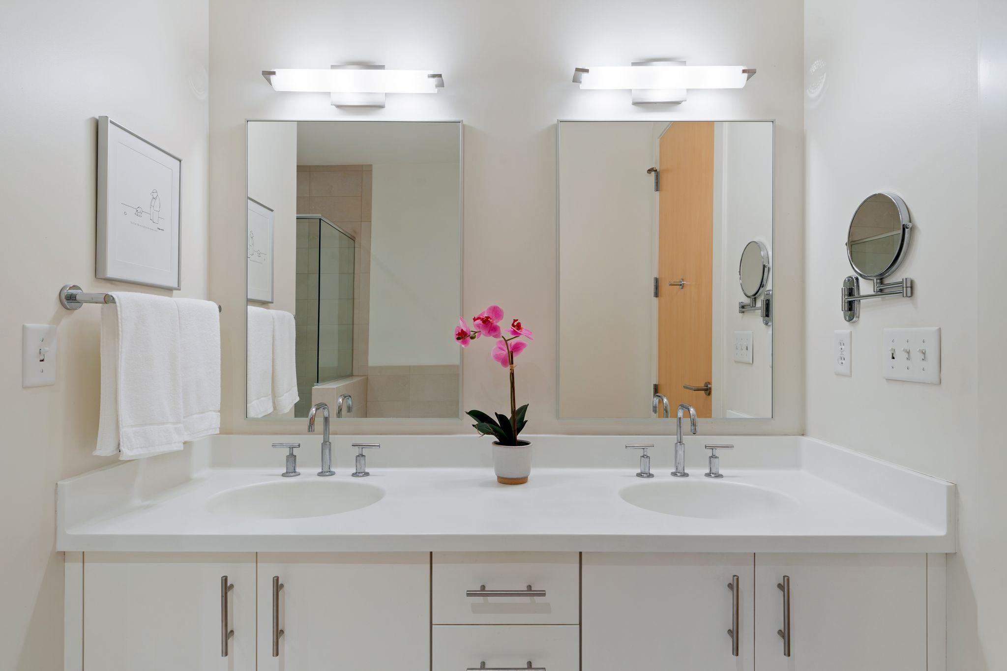 Dual Sinks with Corian Counters