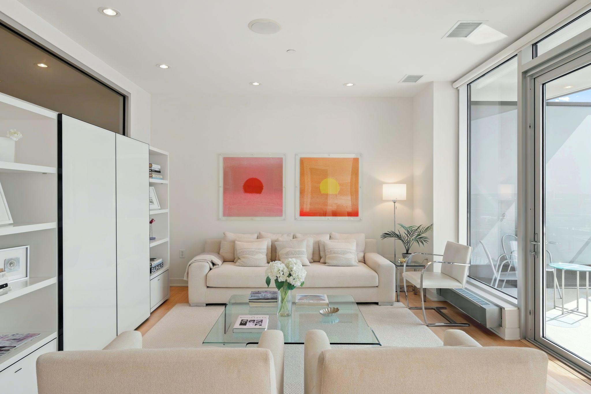 Living Room with Doors to Terrace