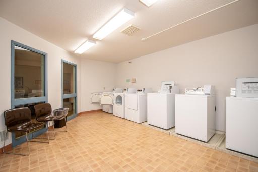 Second floor laundry room.
