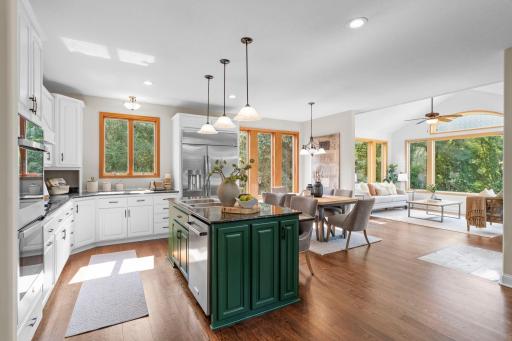 Abundant natural light throughout.