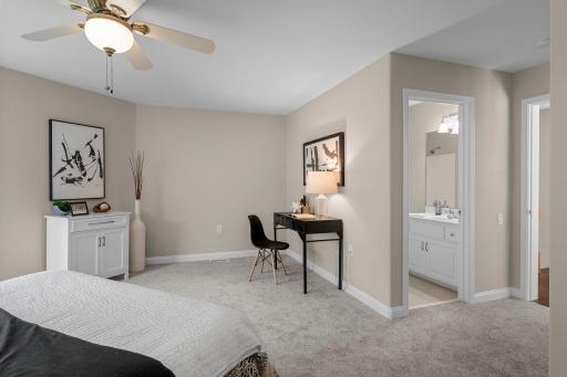 Spacious and complete with a private ensuite and walk in closet.