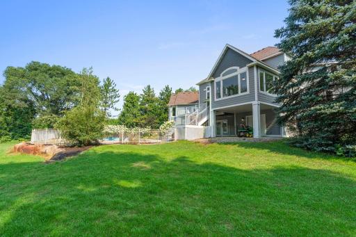Spacious backyard with room to play, garden or relax.