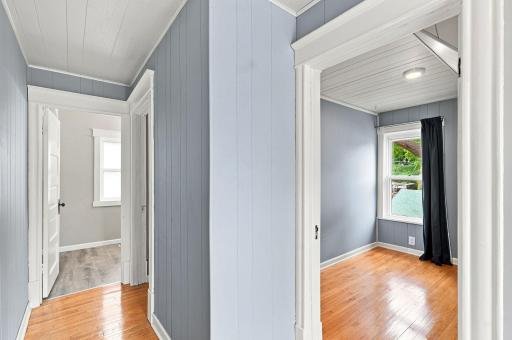 Into Bedroom 1 and Hall