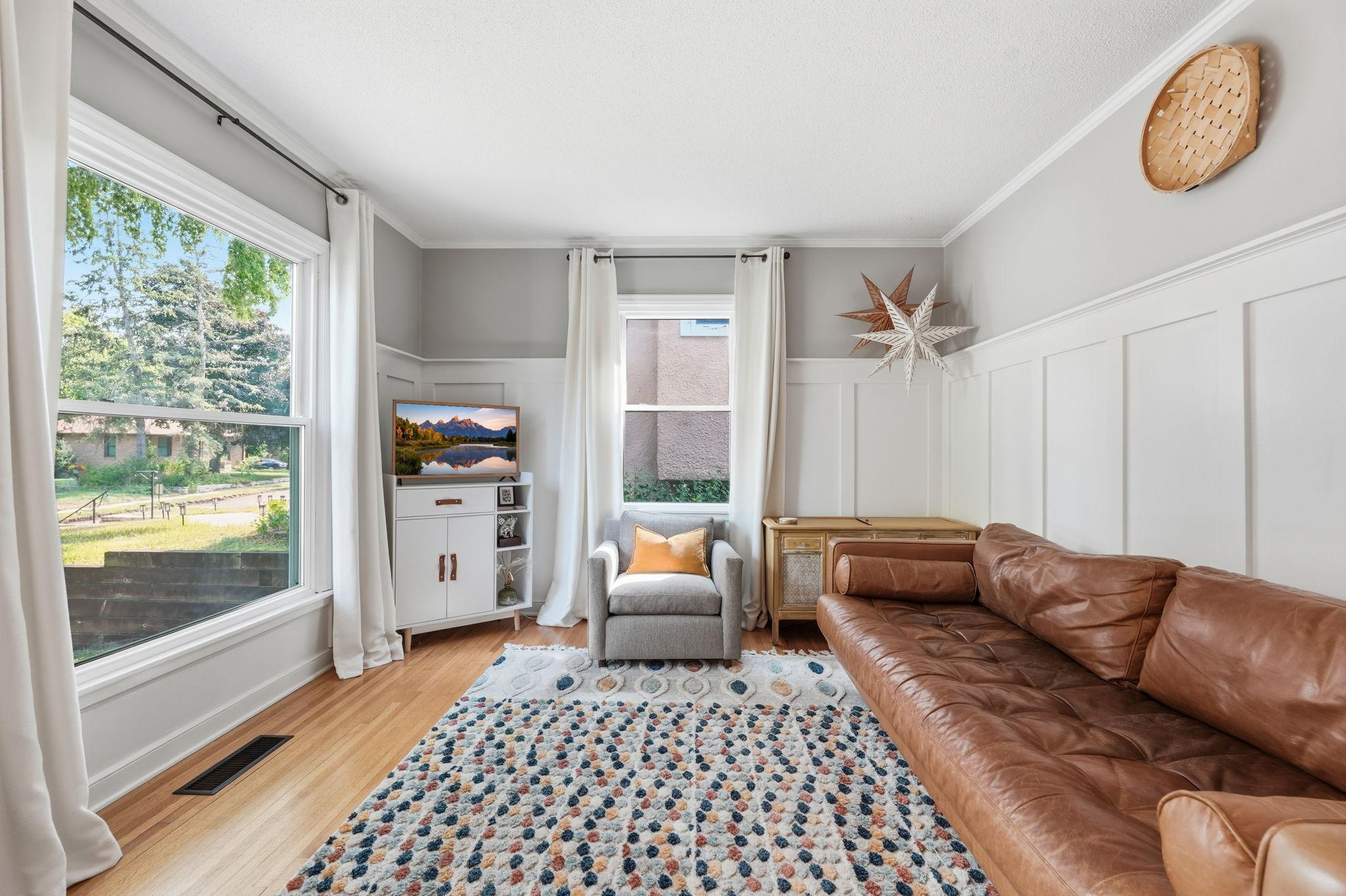 Generous sized windows to let in as much natural light as possible.