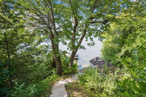 Down the steps lead you to your dock.
