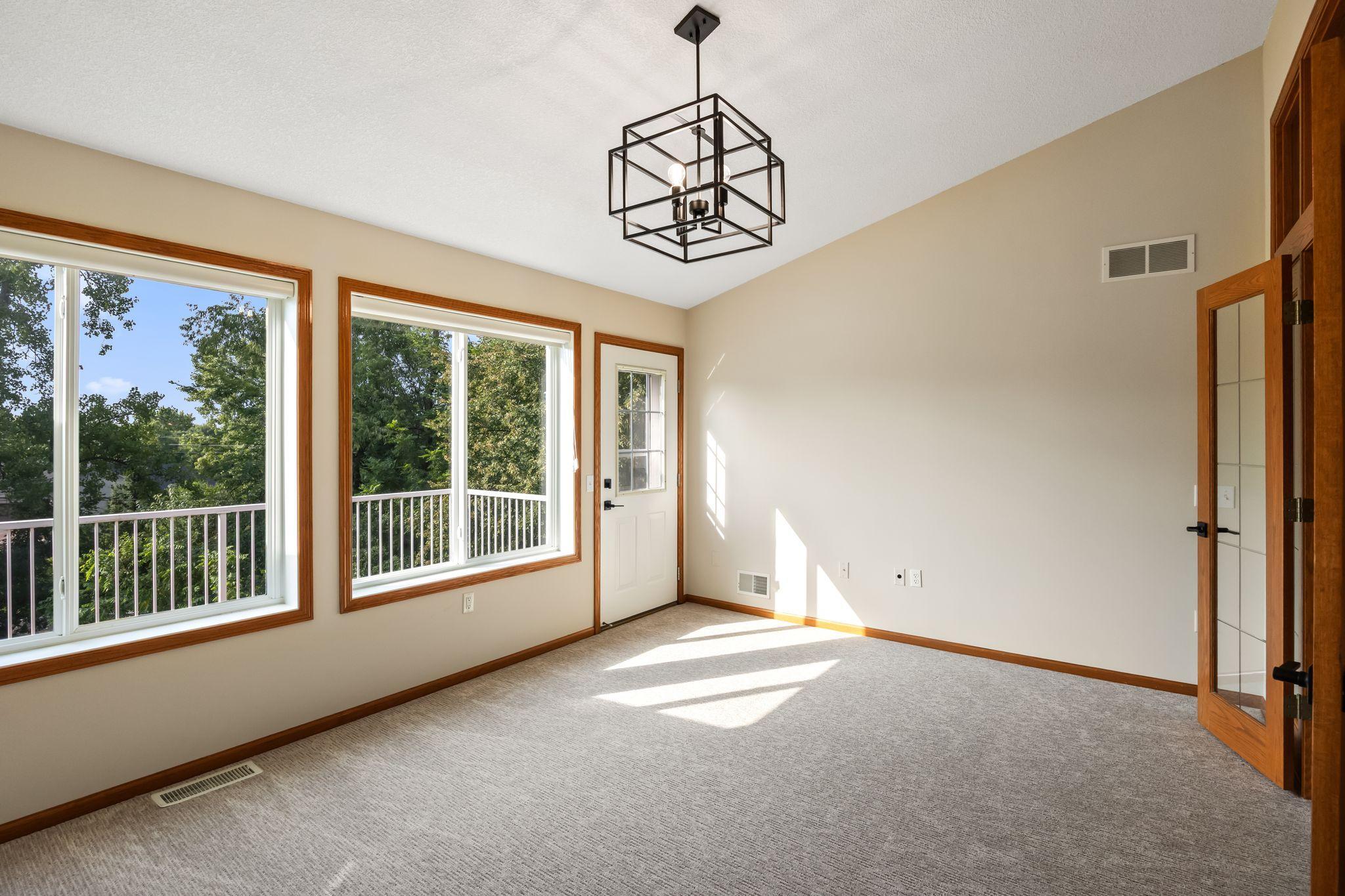 Back deck access via the sun room, home office, whatever you need!