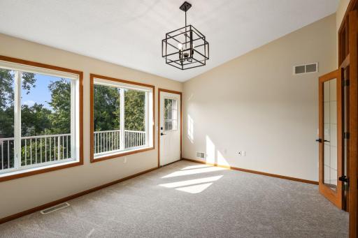 Back deck access via the sun room, home office, whatever you need!