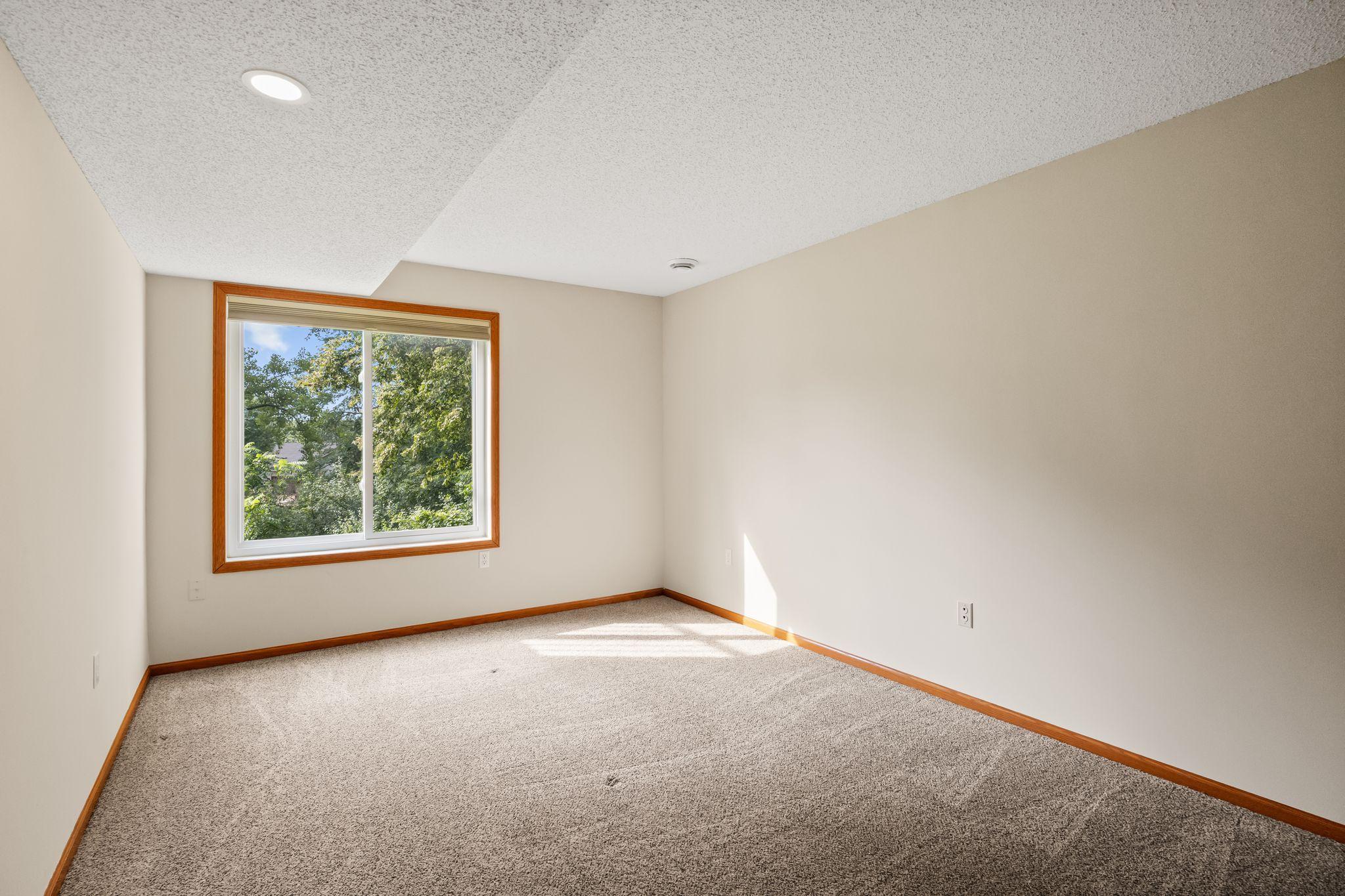 Lower level third bedroom.