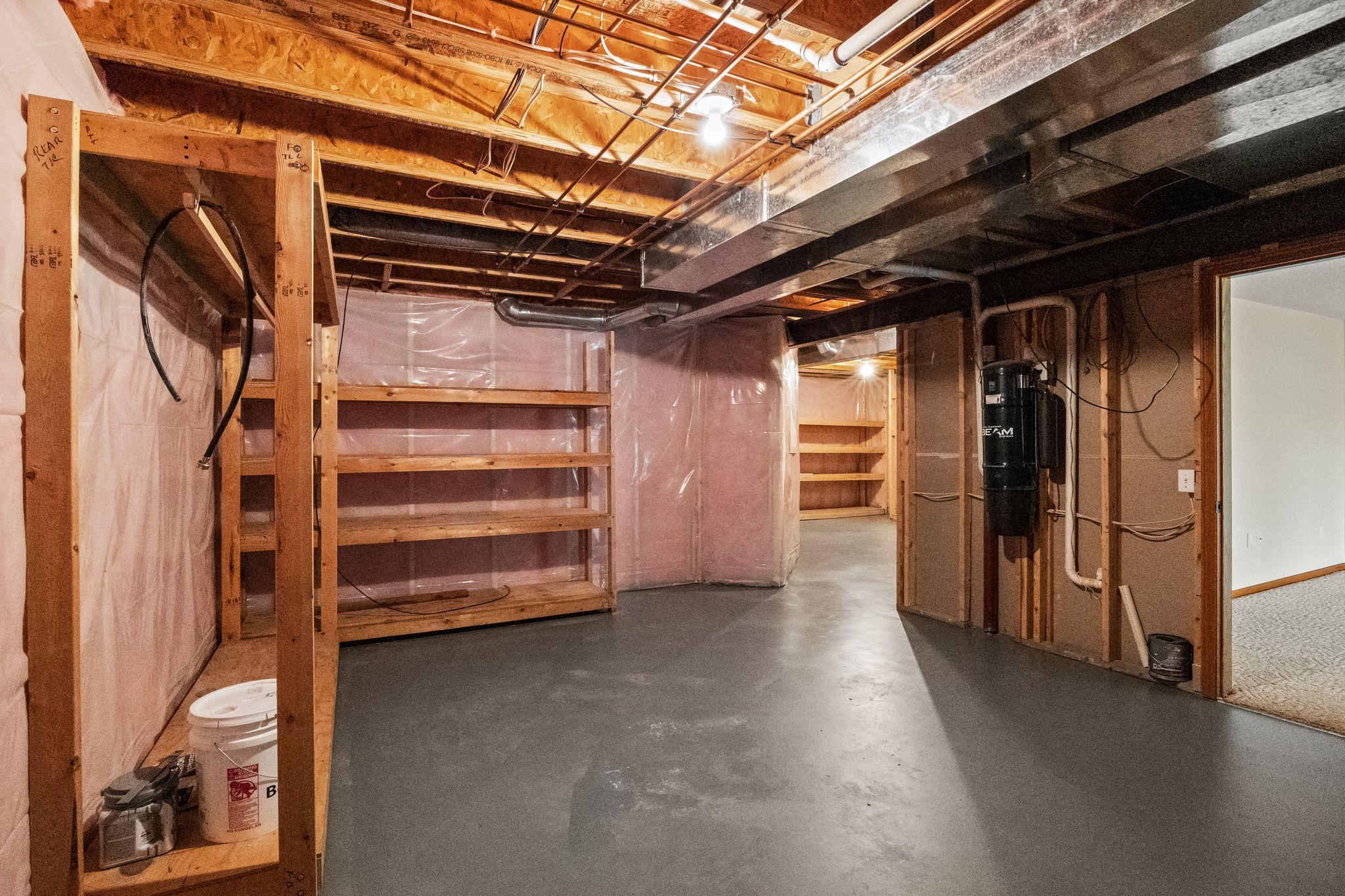 Lower level storage.