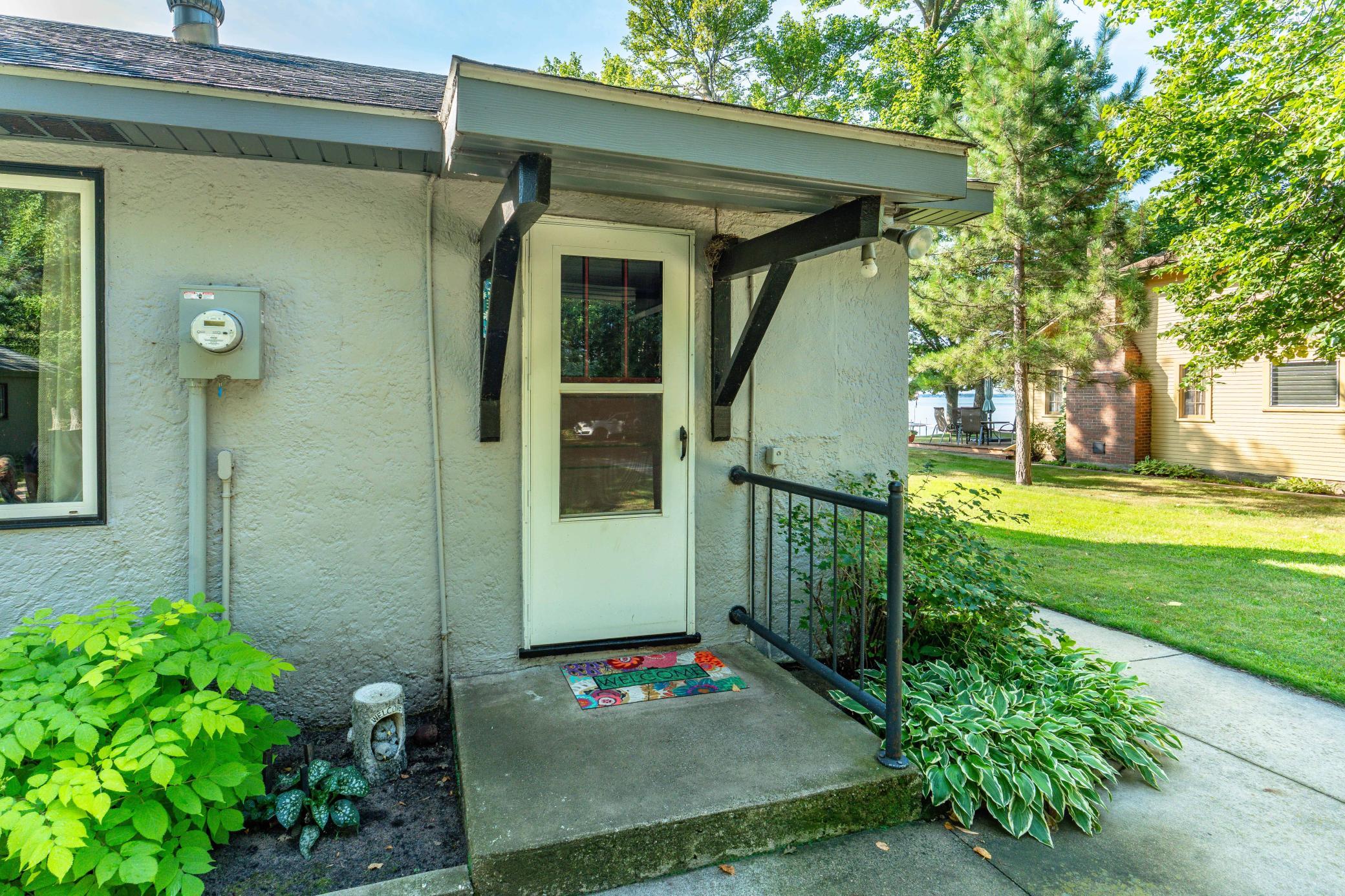 Back entrance to cabin