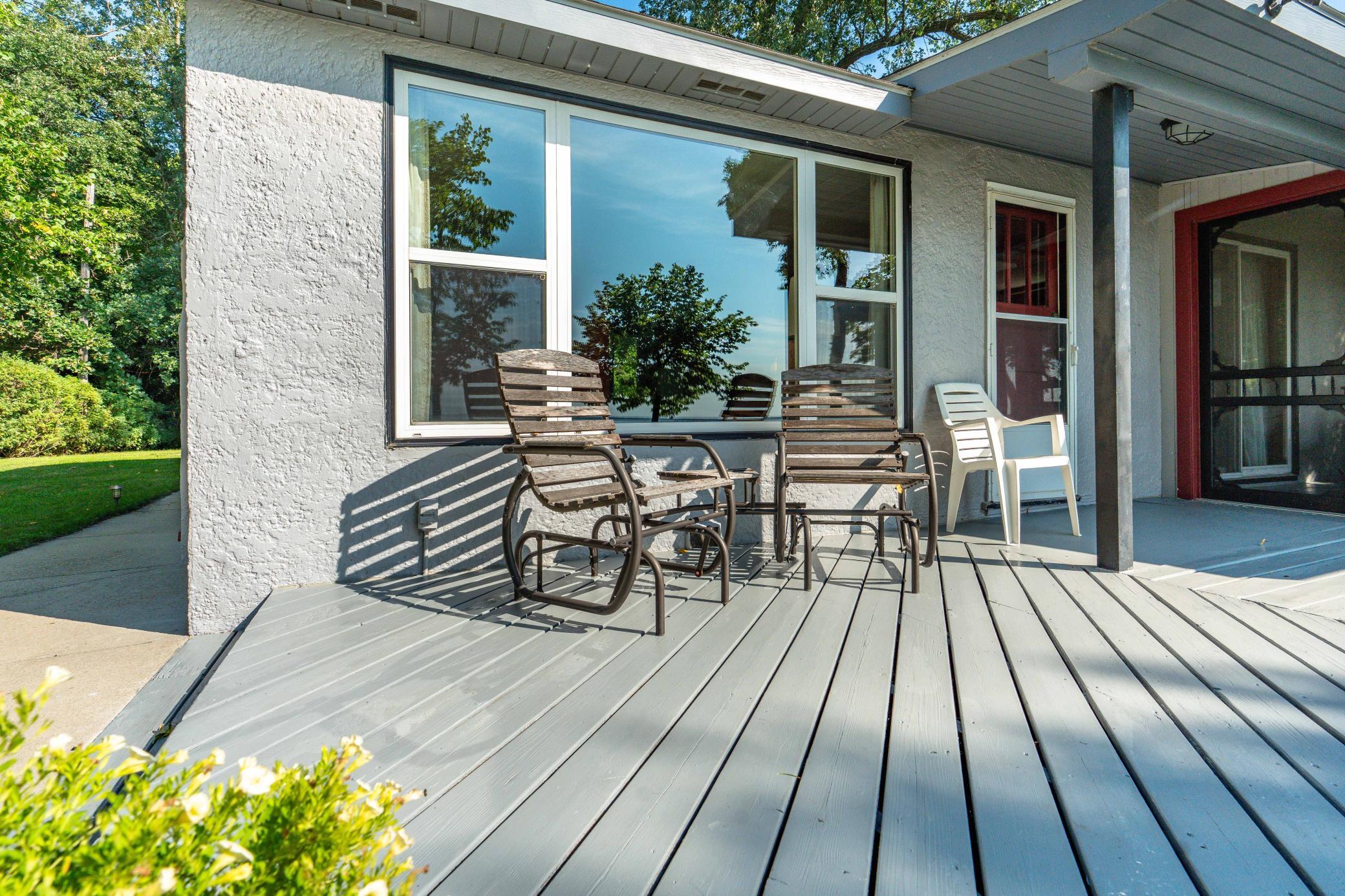 Lakeside deck