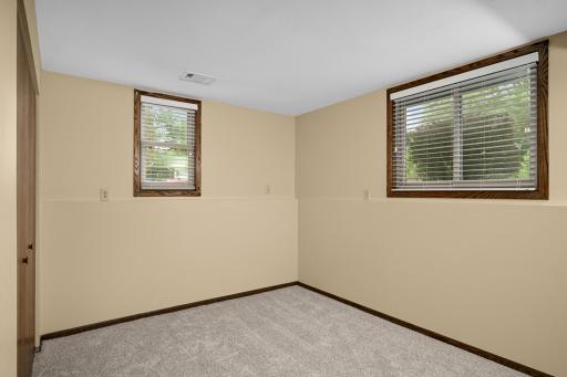 Bedroom 5 is also located in the lower level with new carpet!