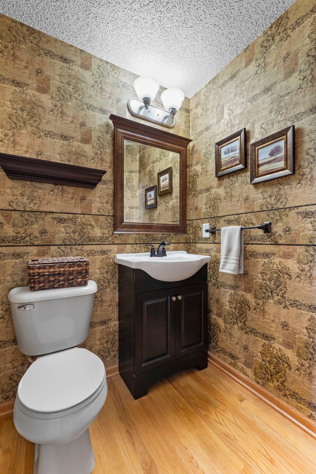 Main level powder room