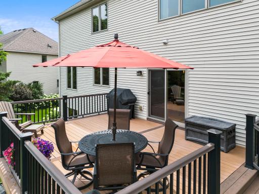 Outdoors enjoy the summer on the spacious deck