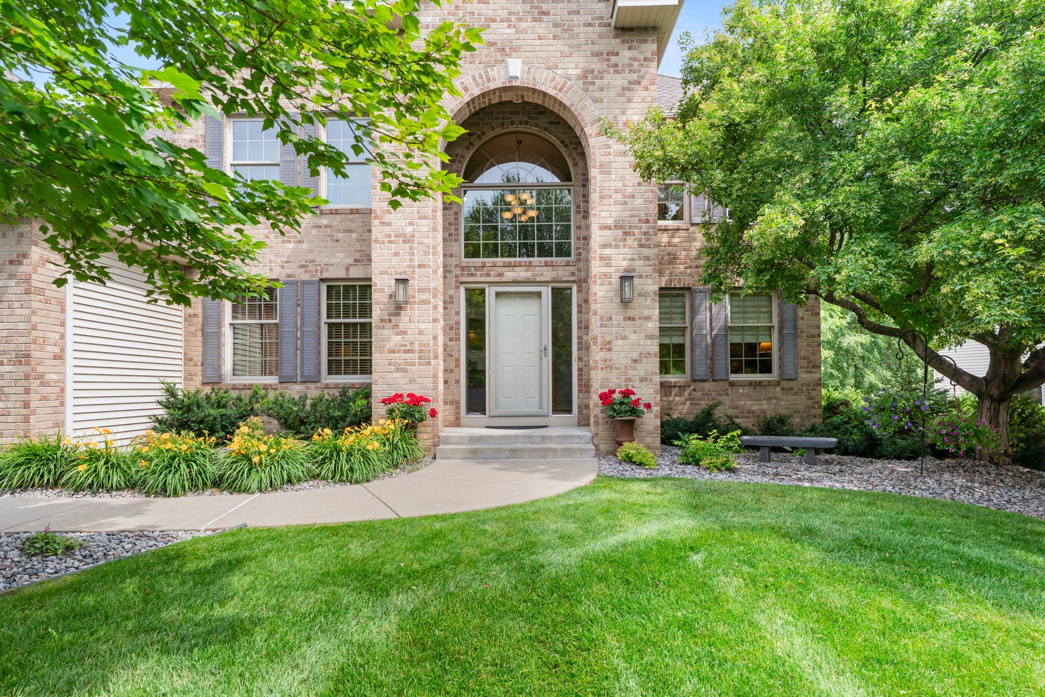 Impressive 2-story front entry and inviting walkway