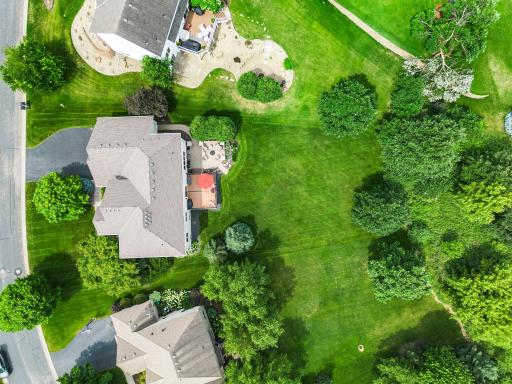 Aerial view of the property