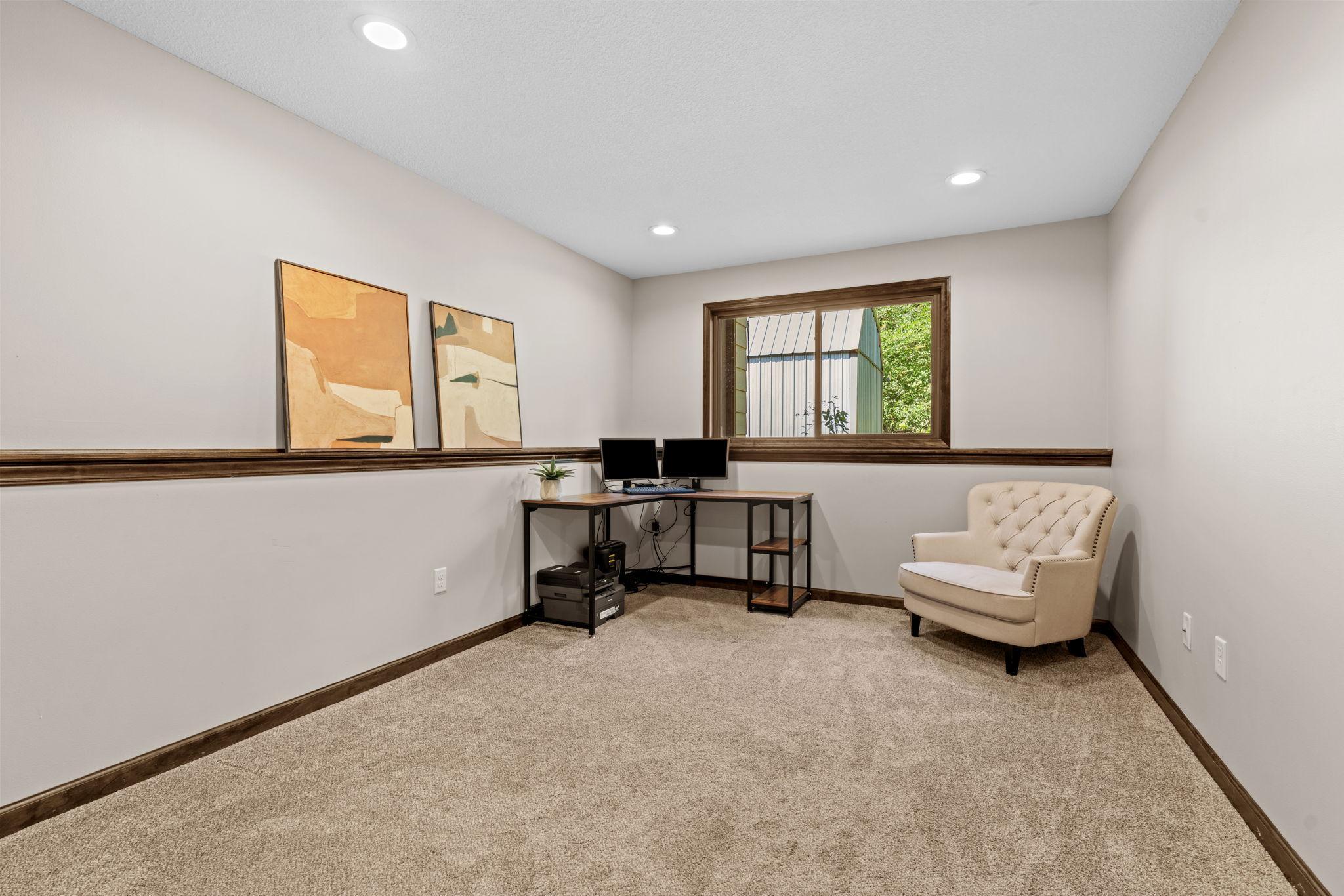Home office or easily converted to 4th bedroom!