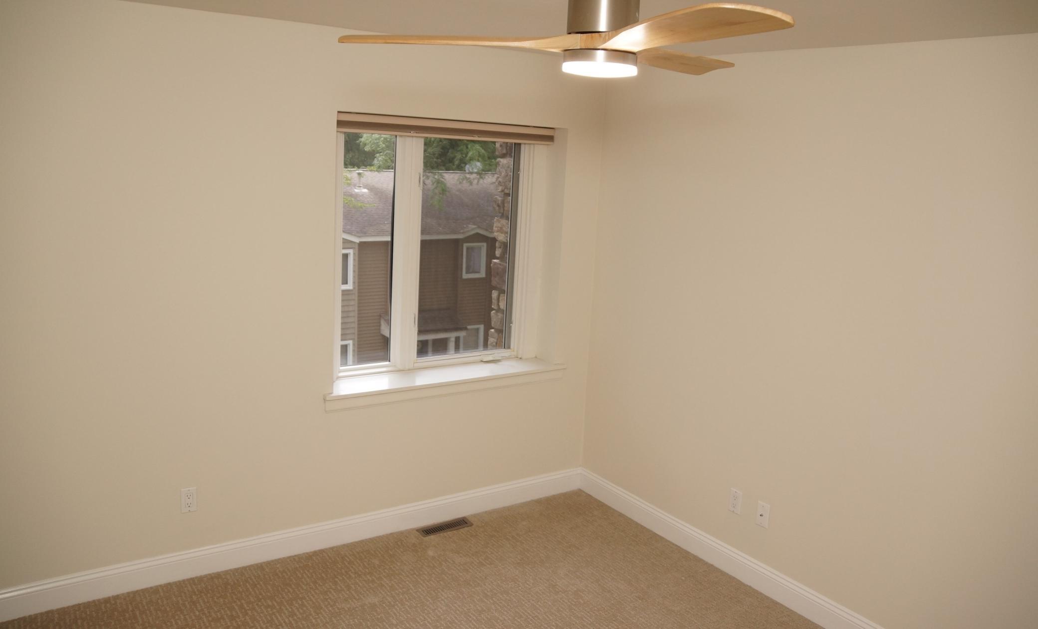 Bedroom 3 sports ample closet space fresh paint and new carpeting!