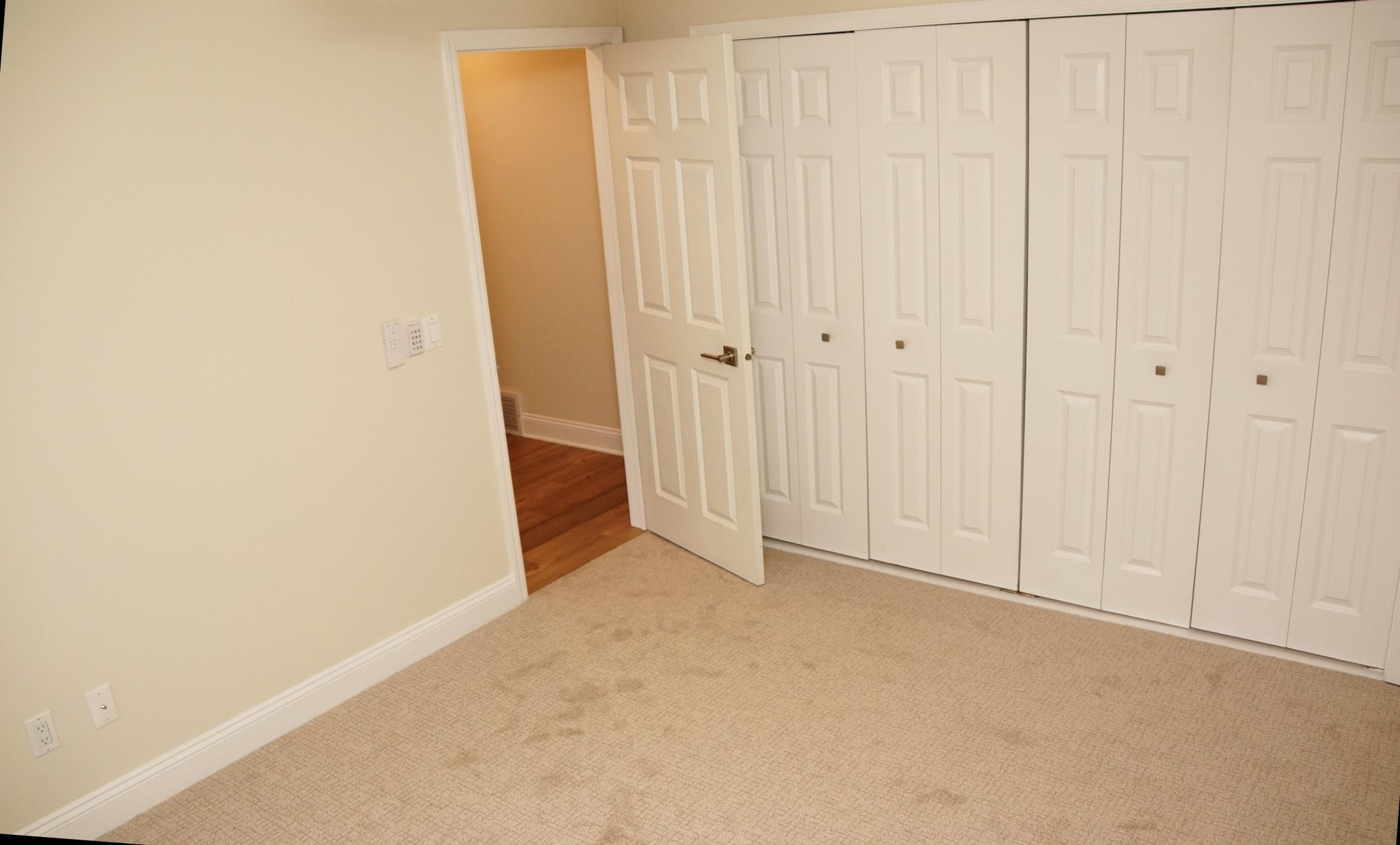 Bedroom 2 sports ample closet space fresh paint and new carpeting!