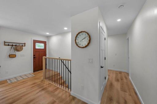 Durable luxury vinyl plank flooring provides a contemporary look while offering practicality for everyday living.