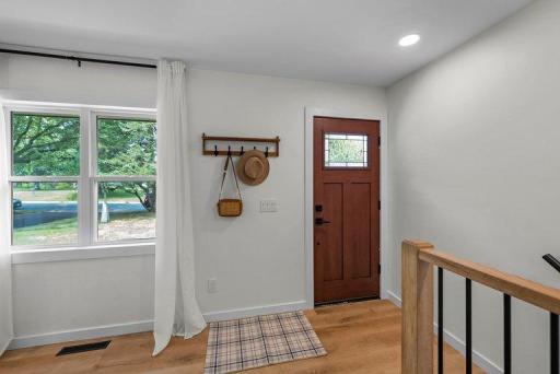 Open sightlines from the entryway highlight the home's spacious layout and seamless flow into the main living areas.